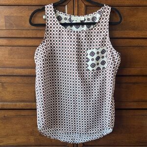 Olive & Oak Black and White Patterned Tank Top